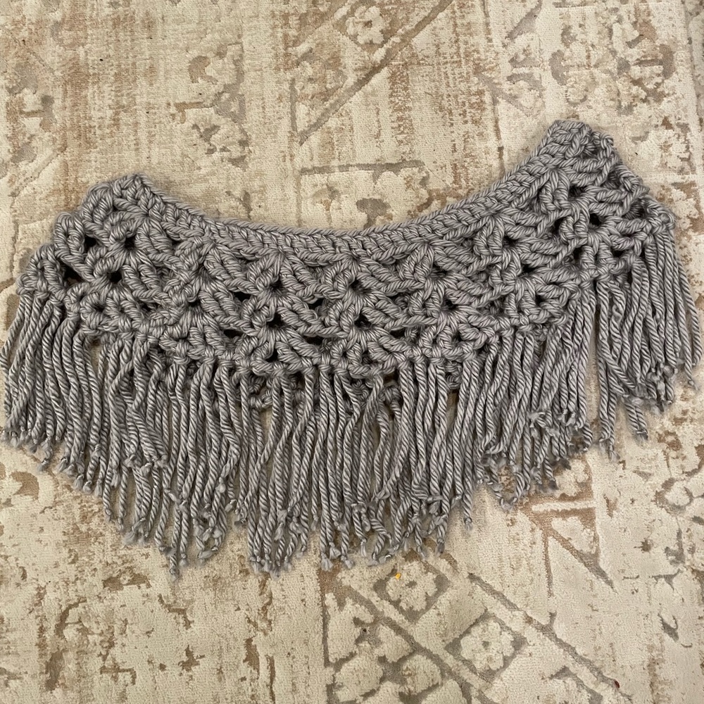 Fringe Cowl / Scarf- Handmade